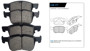 Imagen de JUEGO PASTILLAS CERAMICA FORD BRONCO SPORT/MAVERICK